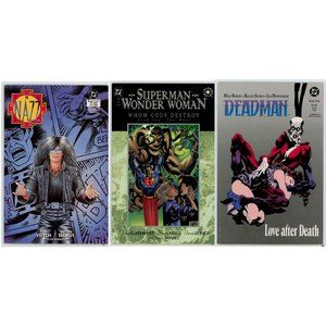 SET OF 3 TRADE PAPERBACKS The Nazz, Deadman, Superman/WW Whom Gods Destroy Set1